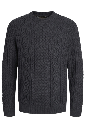 Jack & Jones Trui JPRBLUSEAN KNIT CABLE CREW NECK SN 12283486 DARK NAVY