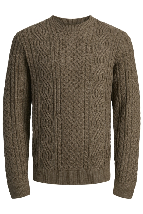 Jack & Jones bruine heren trui | Vooraanzicht
