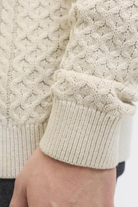 Jack & Jones beige heren trui | Close up