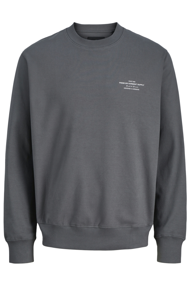 Jack & Jones grijze heren sweater | Vooraanzicht