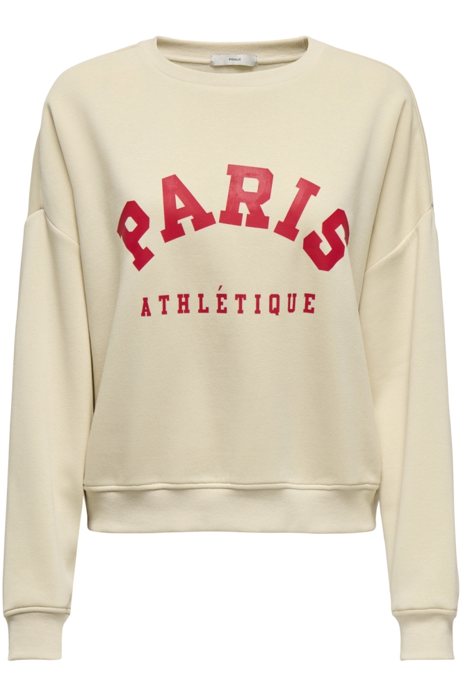 Only beige dames sweater | Vooraanzicht