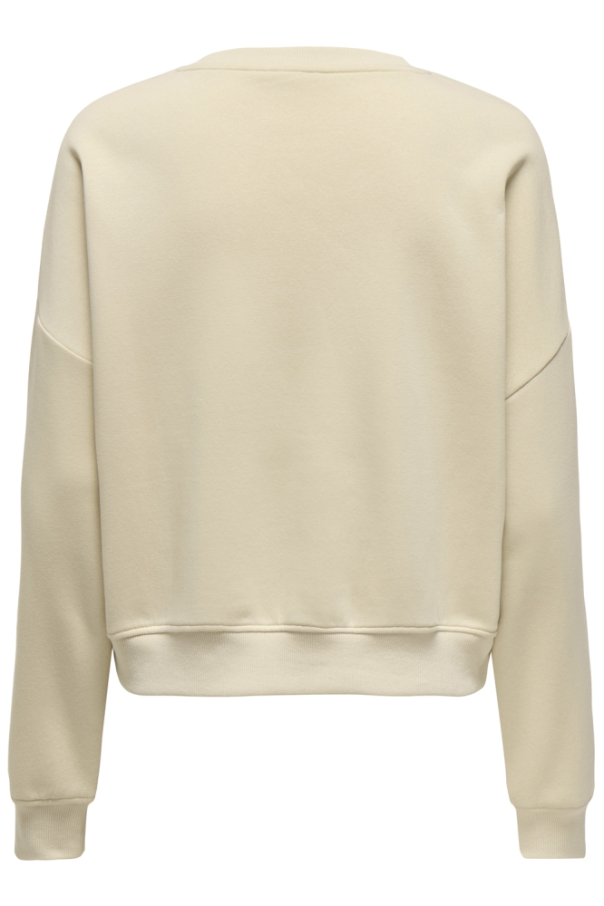 Only beige dames sweater | Achteraanzicht