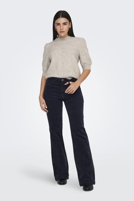 Jacqueline de Yong beige dames trui | Model