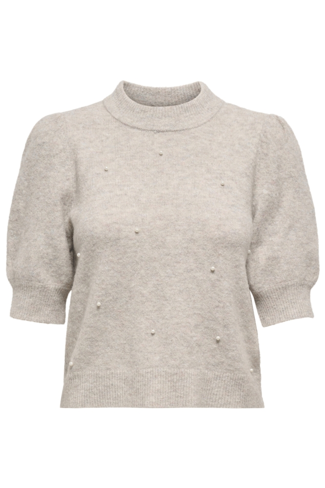 Jacqueline de Yong beige dames trui | Vooraanzicht