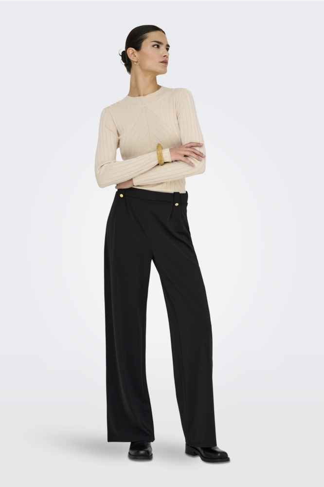 Jacqueline de Yong beige dames trui | Model