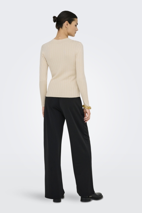 Jacqueline de Yong beige dames trui | Model