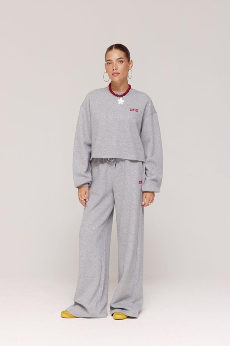 Harper & Yve grijze dames sweater | Model