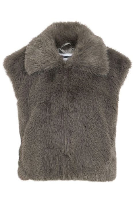 Noisy may grijze dames gilet | Vooraanzicht