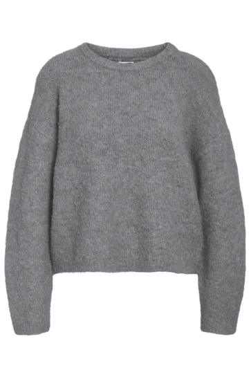 Noisy may Trui NMDOLLY L/S O-NECK KNIT FWD NOOS 27034805 Medium Grey Melange