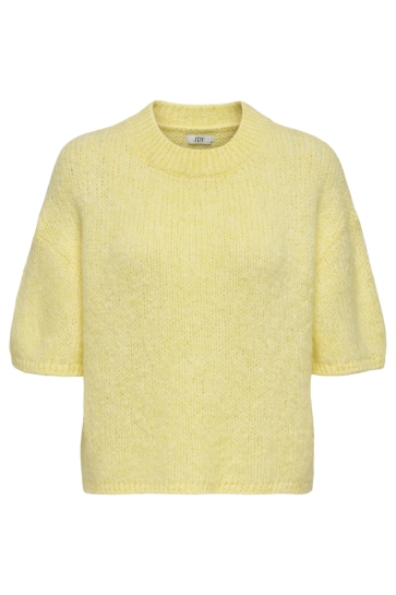 Jacqueline de Yong Trui JDYLINEA S/S PULLOVER O-NECK KNT 15367237 Pastel Yellow