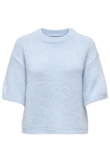 Jacqueline de Yong Trui JDYLINEA S/S PULLOVER O-NECK KNT 15367237 Cashmere Blue