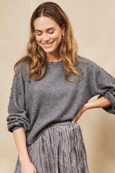 EsQualo grijze dames trui | Sfeerbeeld, In situatie