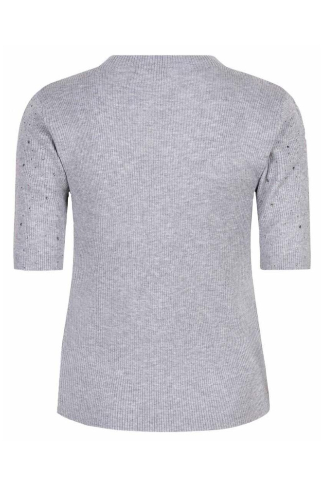 EsQualo grijze dames t-shirt | Achteraanzicht