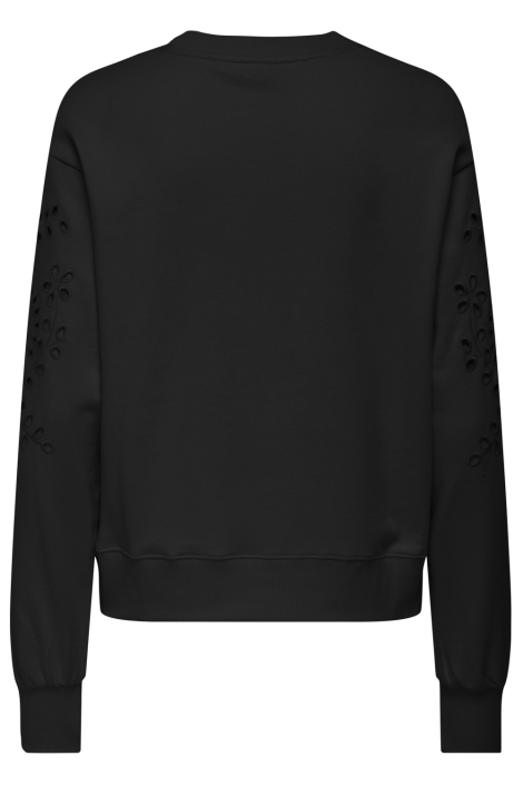 Jacqueline de Yong zwarte dames sweater | Achteraanzicht