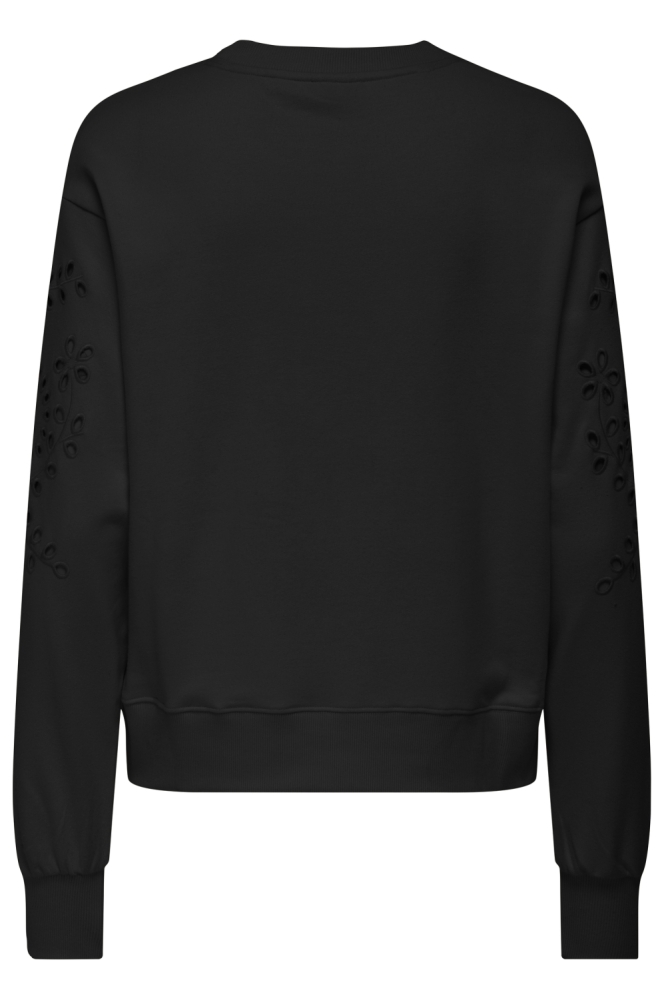 Jacqueline de Yong zwarte dames sweater | Achteraanzicht