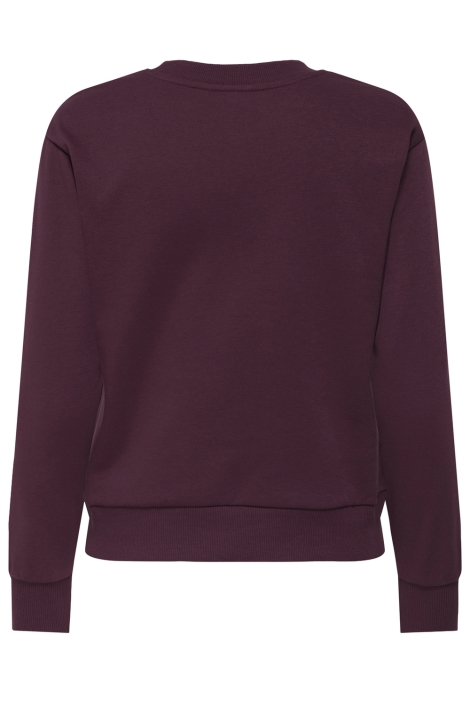 Jacqueline de Yong bordeaux dames sweater | Achteraanzicht