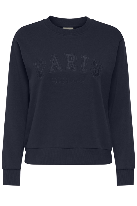 Jacqueline de Yong blauwe dames sweater | Vooraanzicht