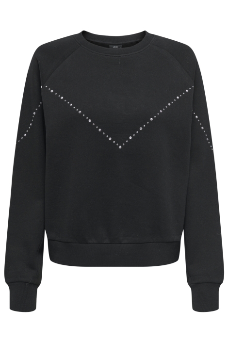 Jacqueline de Yong zwarte dames sweater | Vooraanzicht