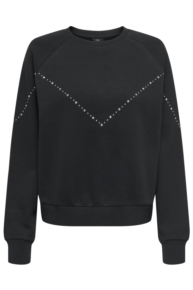 Jacqueline de Yong zwarte dames sweater | Vooraanzicht
