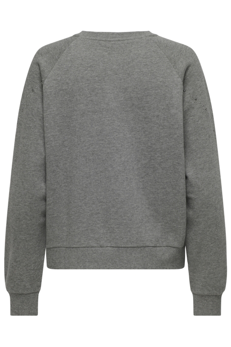 Jacqueline de Yong grijze dames sweater | Achteraanzicht