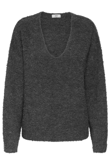 Jacqueline de Yong Trui JDYBITTEN LIFE L/S VN REVERS. PULL 15355624 DARK GREY MELANGE