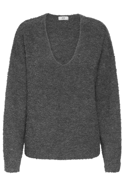 Jacqueline de Yong grijze dames trui | Vooraanzicht