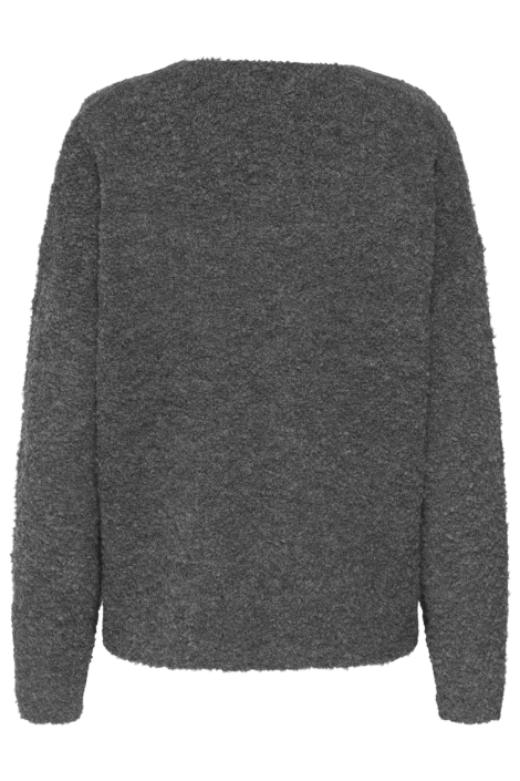 Jacqueline de Yong grijze dames trui | Achteraanzicht