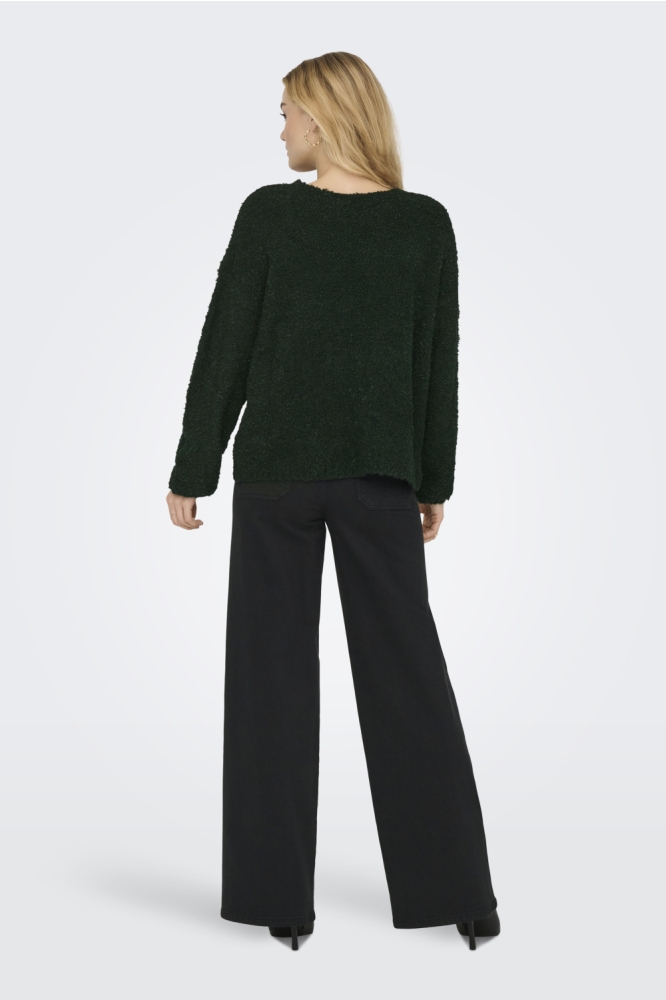 Jacqueline de Yong groene dames trui | Model