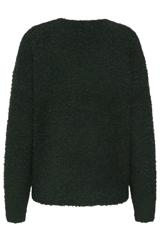 Jacqueline de Yong groene dames trui | Achteraanzicht
