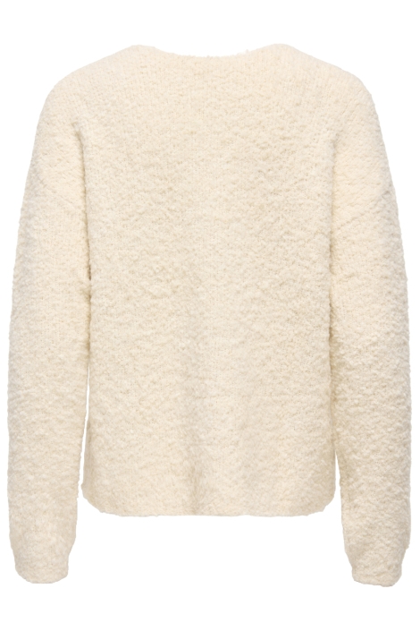 Jacqueline de Yong ecru dames trui | Achteraanzicht