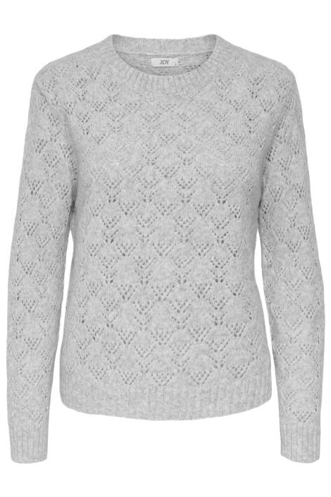 Jacqueline de Yong grijze dames trui | Vooraanzicht
