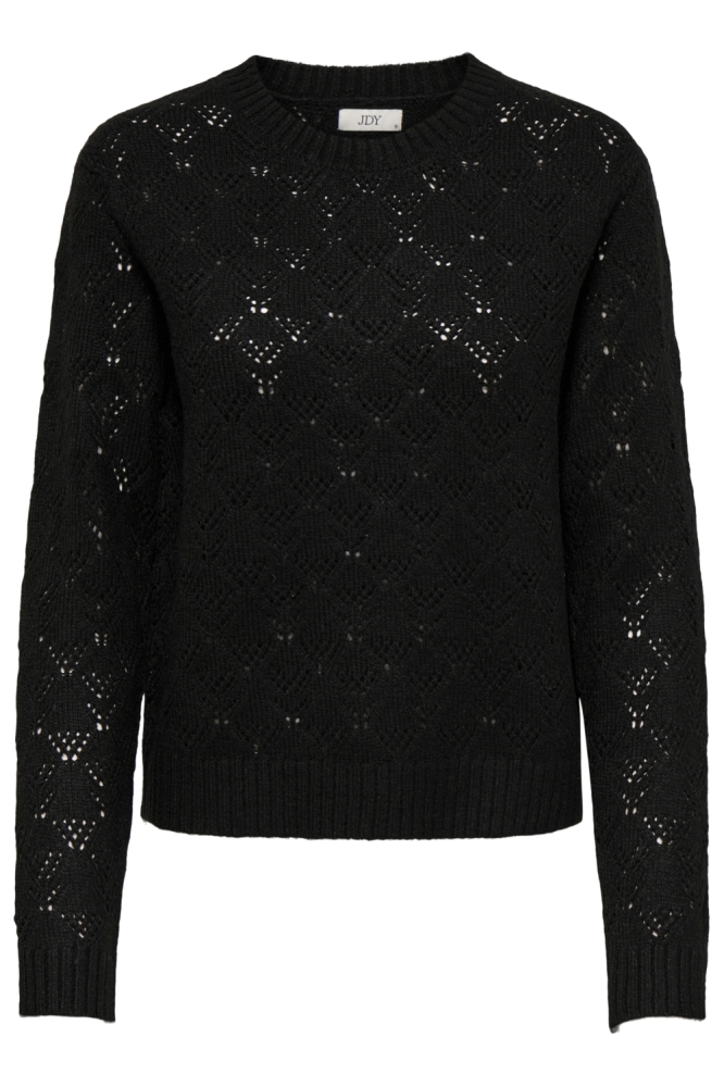 Jacqueline de Yong zwarte dames trui | Vooraanzicht