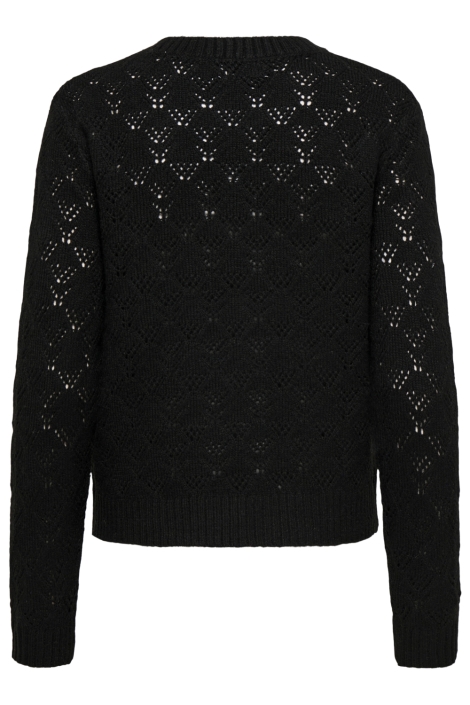 Jacqueline de Yong zwarte dames trui | Achteraanzicht