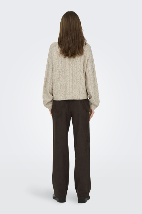 Jacqueline de Yong beige dames trui | Model