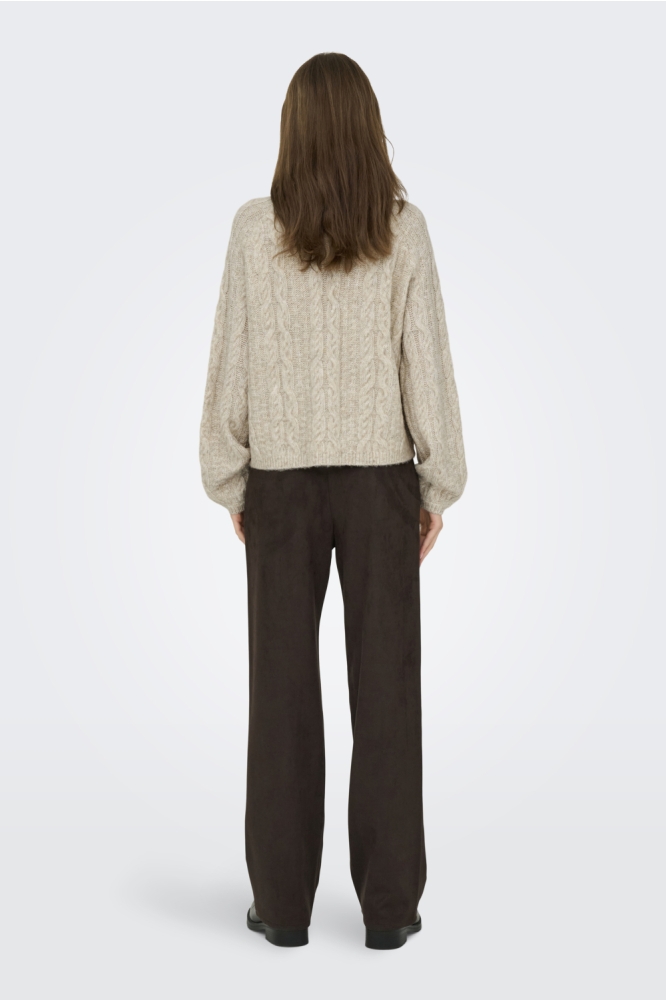 Jacqueline de Yong beige dames trui | Model