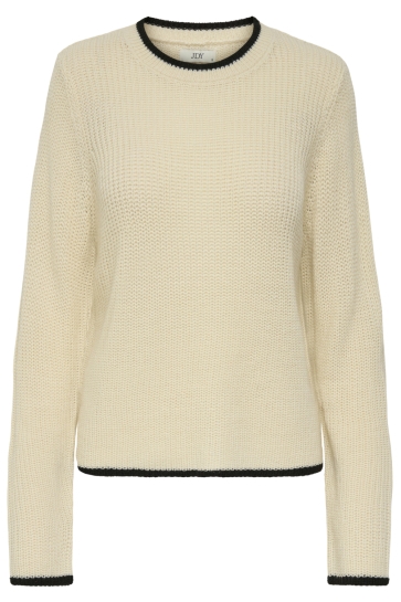 Jacqueline de Yong Trui JDYEVIE L/S ON CONTRAST PULLOVER KN 15355557 Whitecap Gray
