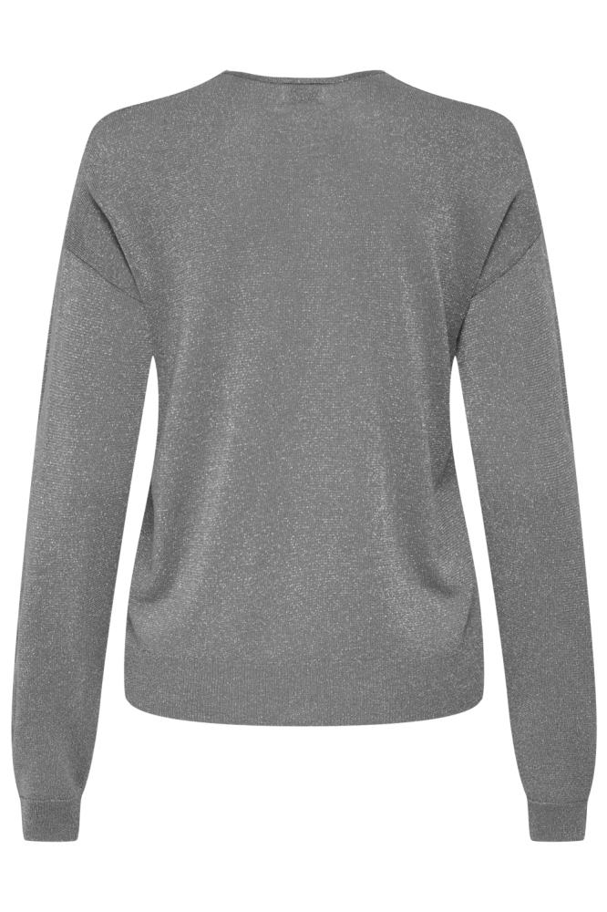 Jacqueline de Yong grijze dames trui | Achteraanzicht