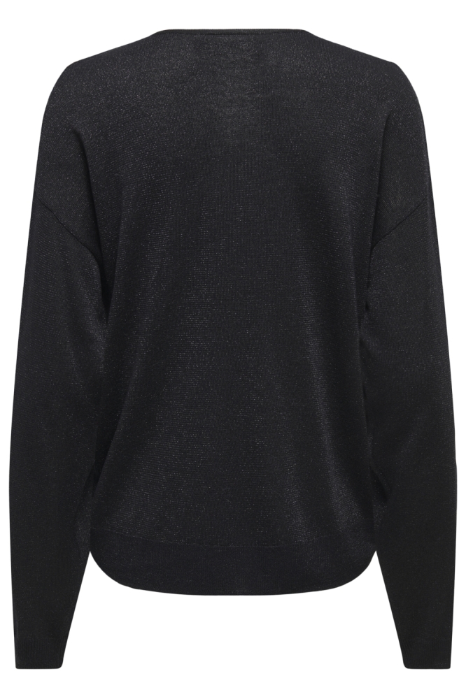 Jacqueline de Yong zwarte dames trui | Achteraanzicht