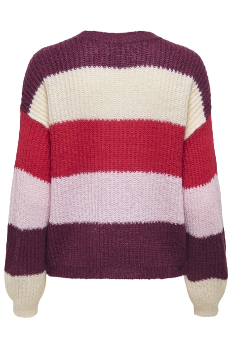Jacqueline de Yong bordeaux dames trui | Achteraanzicht