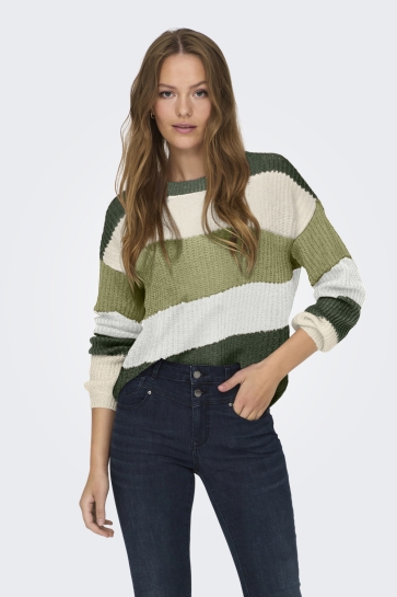 Jacqueline de Yong Trui JDYBADUT L/S PULLOVER KNT 15211499 ROSIN/WHITE CAP