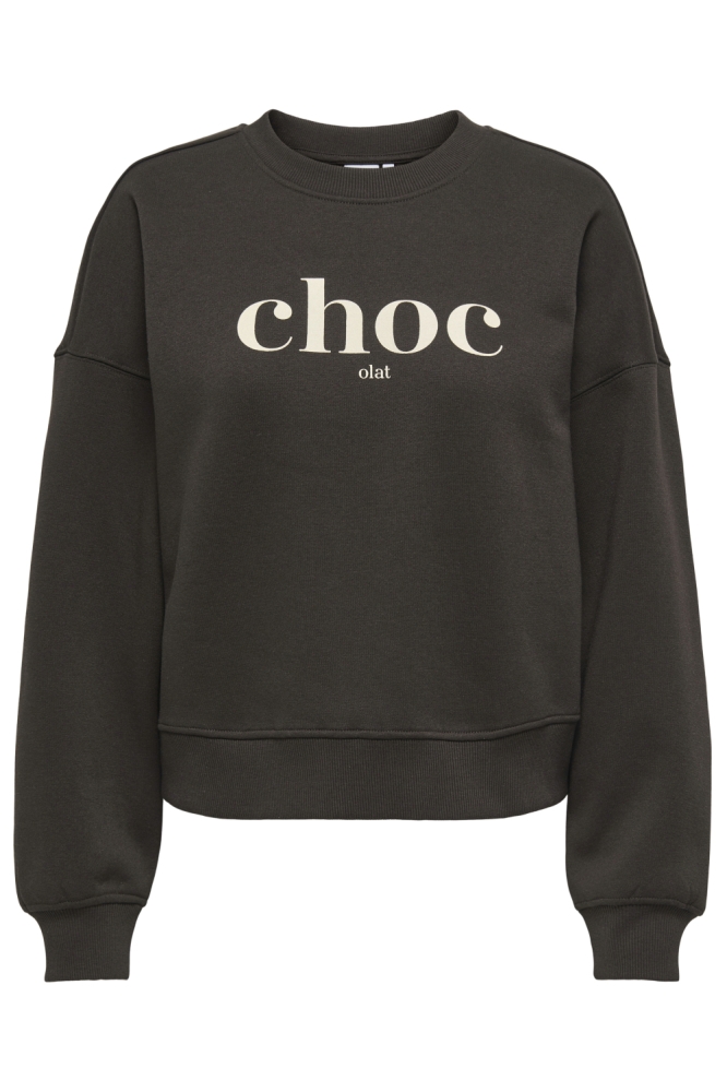 Only bruine dames sweater | Vooraanzicht
