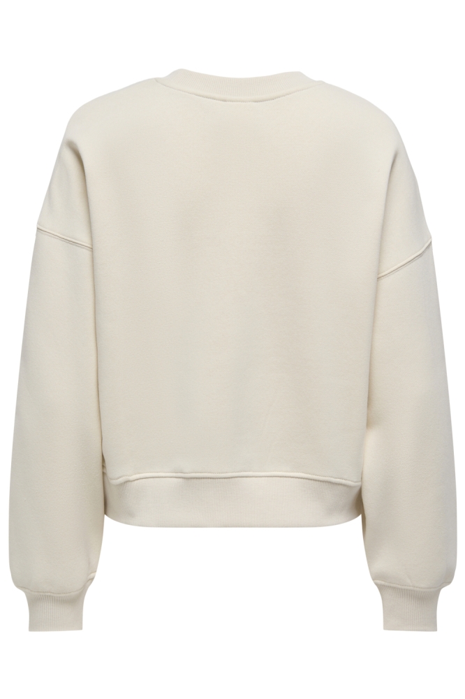 Only beige dames sweater | Achteraanzicht