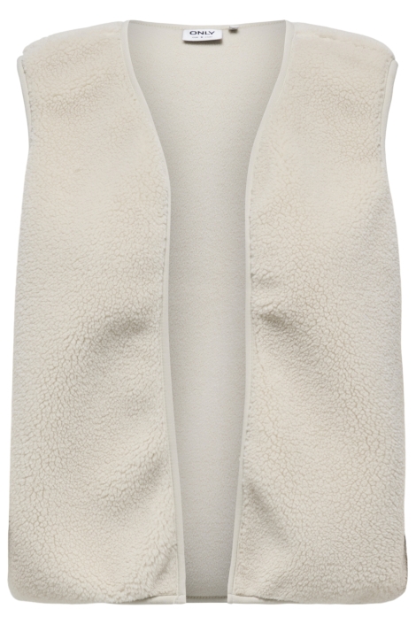 Only beige dames gilet | Vooraanzicht