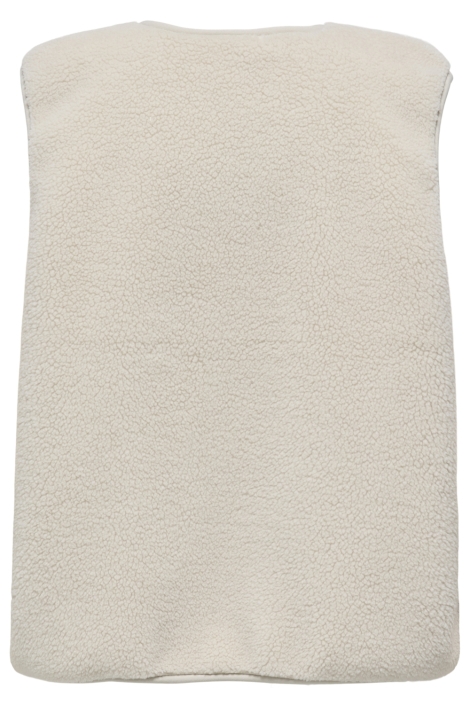 Only beige dames gilet | Achteraanzicht