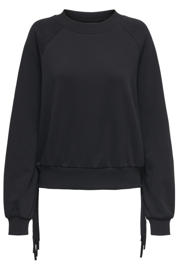 Only Trui ONLJETT L/S O-NECK EMB. BOX SWT 15355912 BLACK