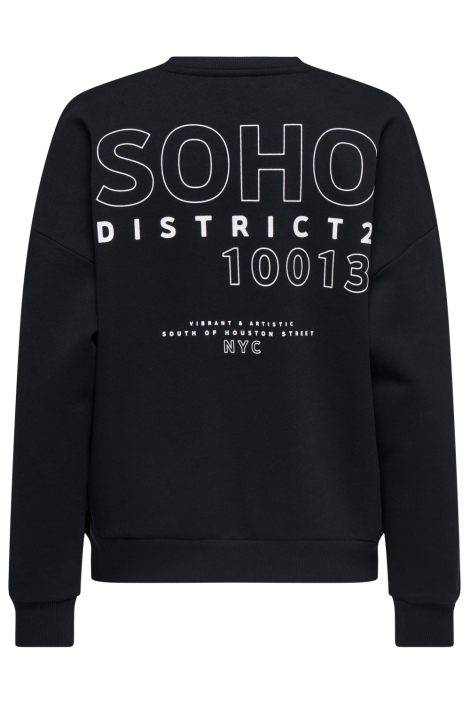 Only zwarte dames sweater | Achteraanzicht