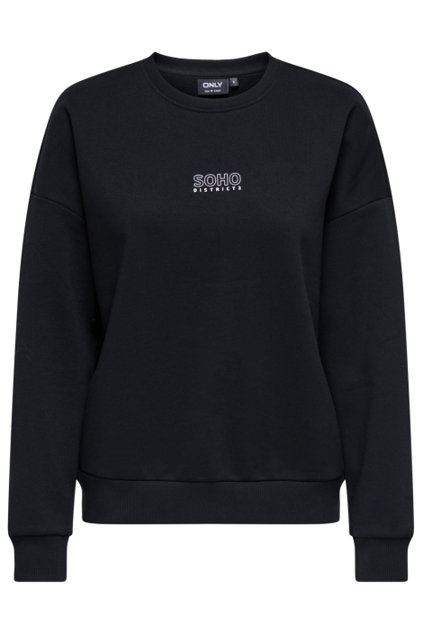 Only zwarte dames sweater | Vooraanzicht