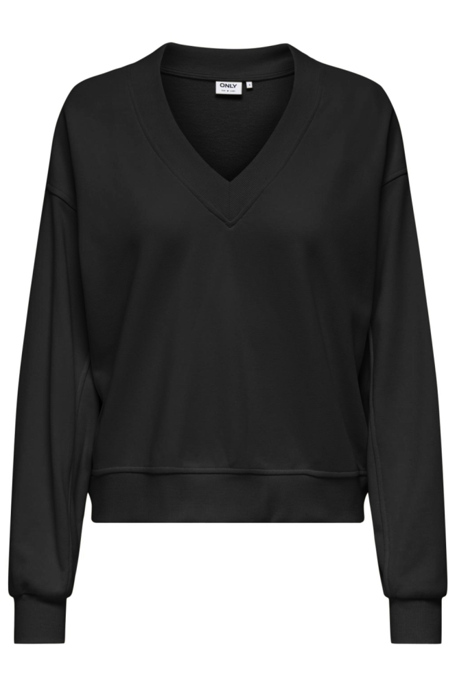 Only zwarte dames sweater | Vooraanzicht