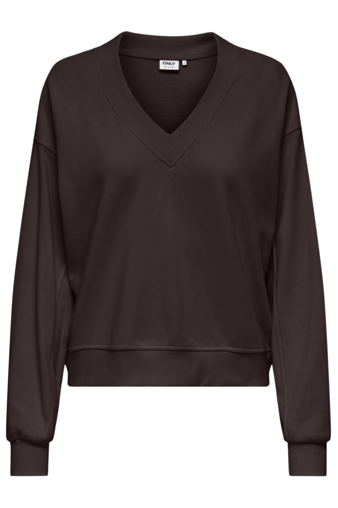 Only bruine dames sweater | Vooraanzicht