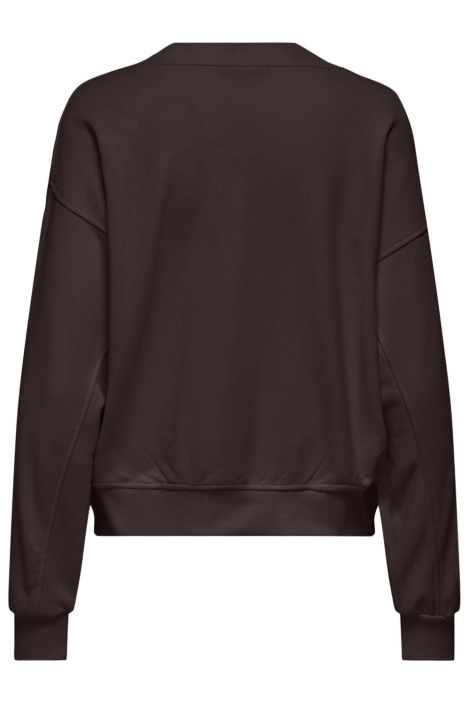 Only bruine dames sweater | Achteraanzicht